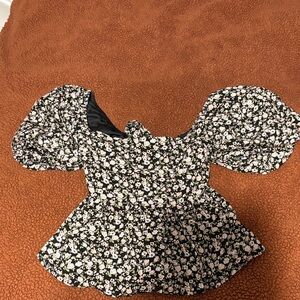 Altard State Floral Puff Sleeve Top
